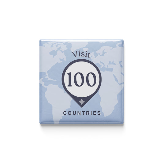 Visit 100 Countries Magnet