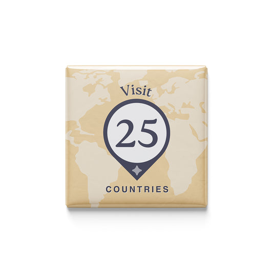 Visit 25 Countries Magnet
