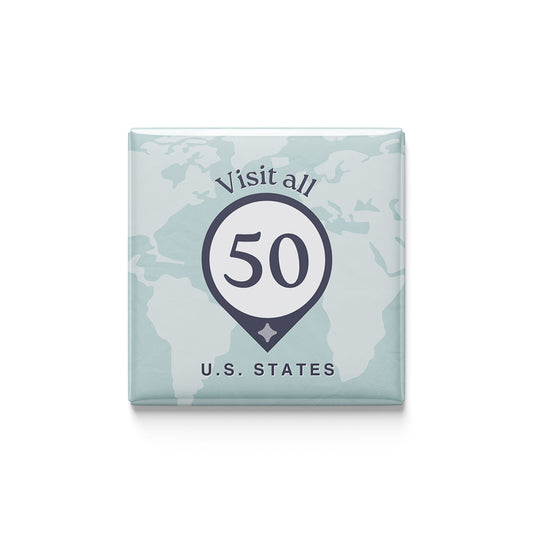 Visit All 50 U.S. States Magnet