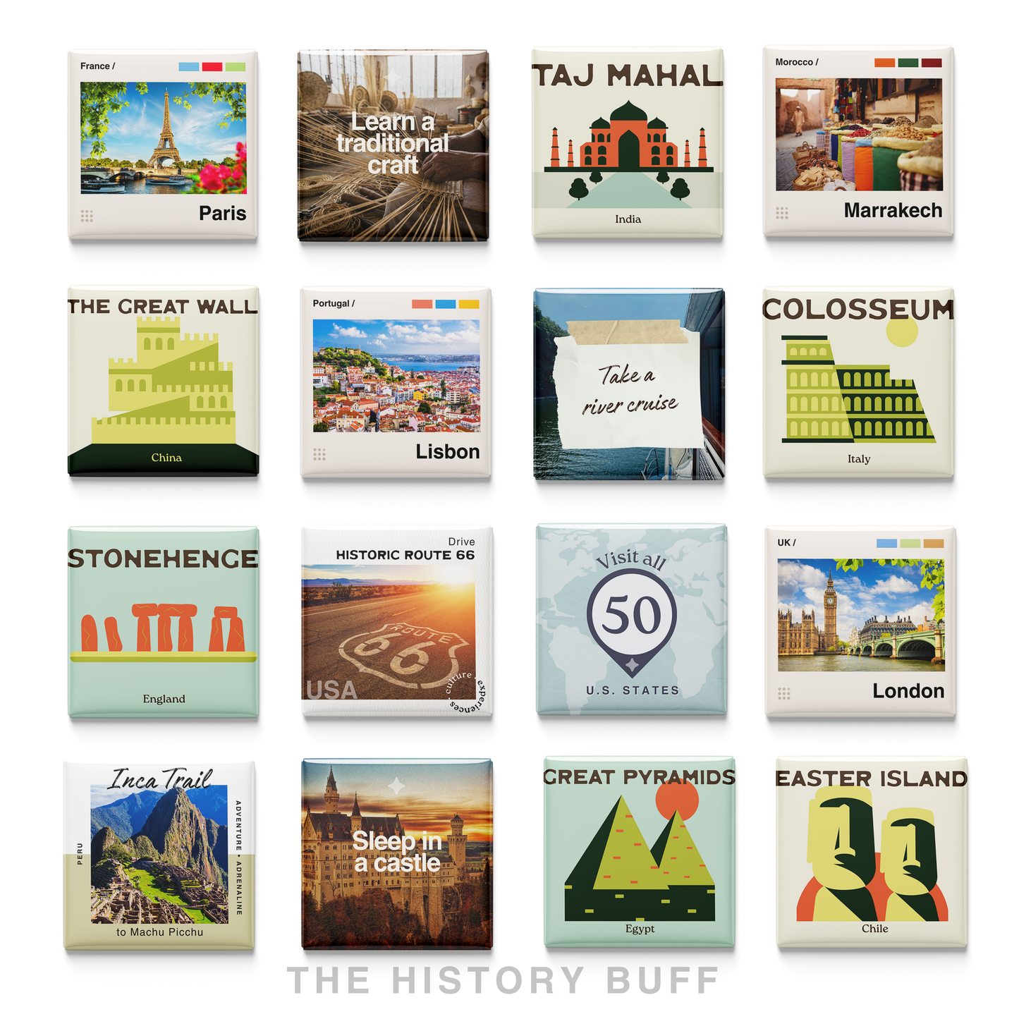 The History Buff | Set of 16