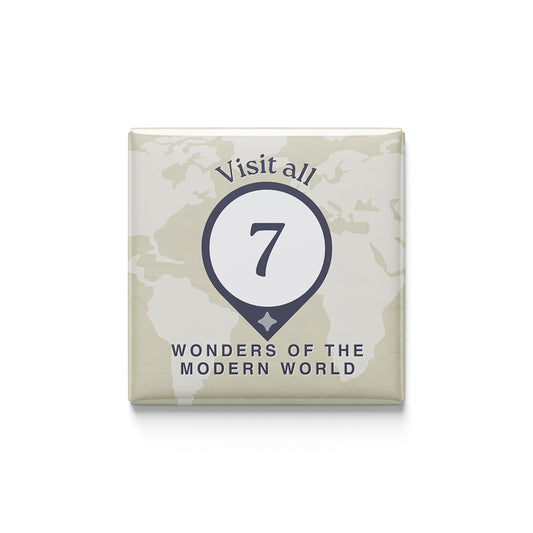Visit All 7 Wonders of the Modern World Magnet