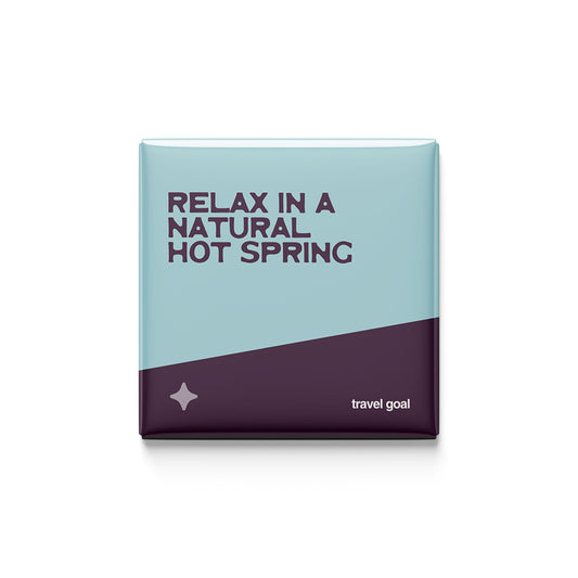 Relax in a Natural Hot Spring Magnet
