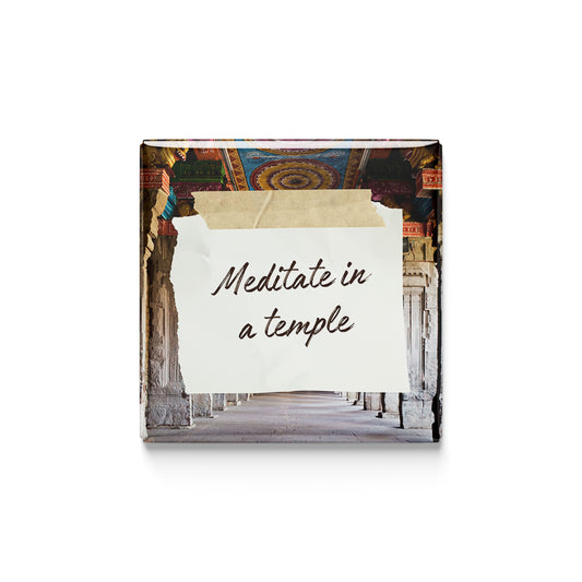 Meditate in a Temple Magnet