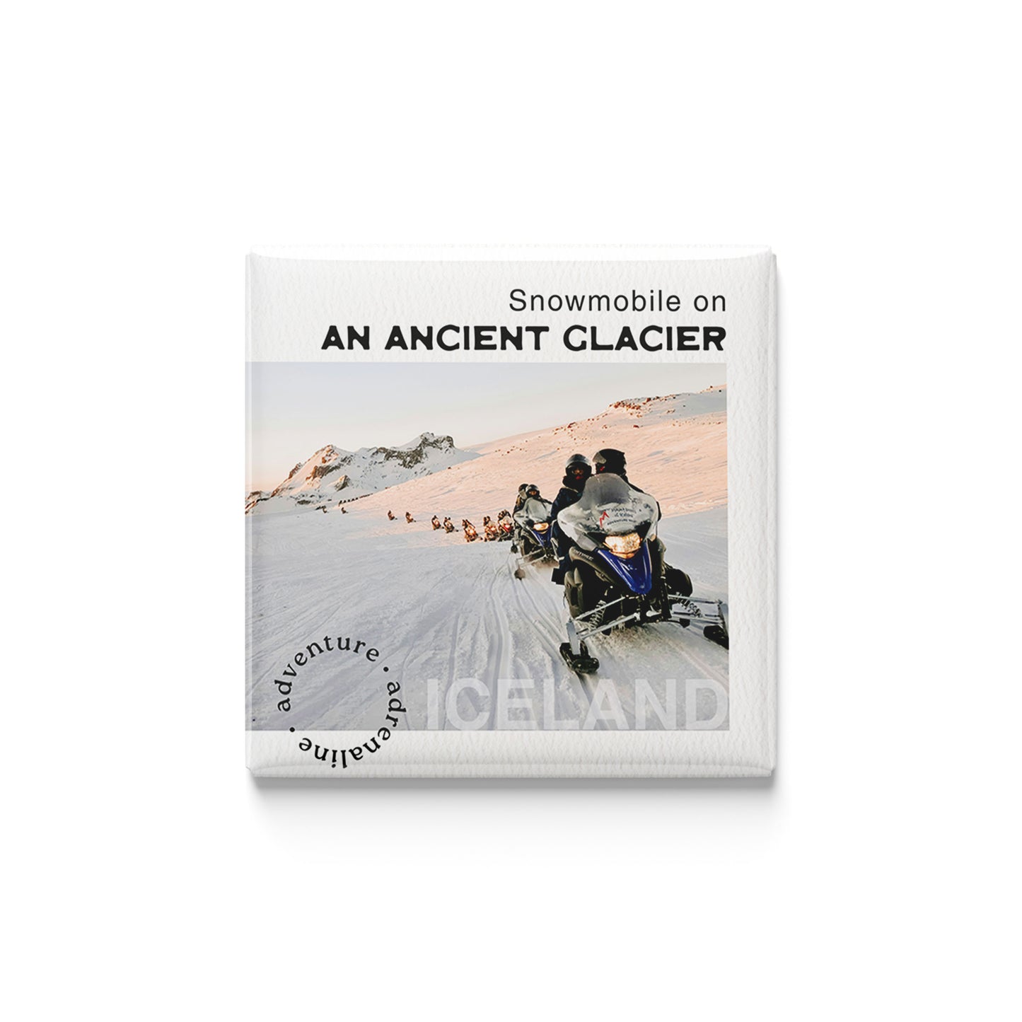 Snowmobile on an Ancient Glacier Magnet